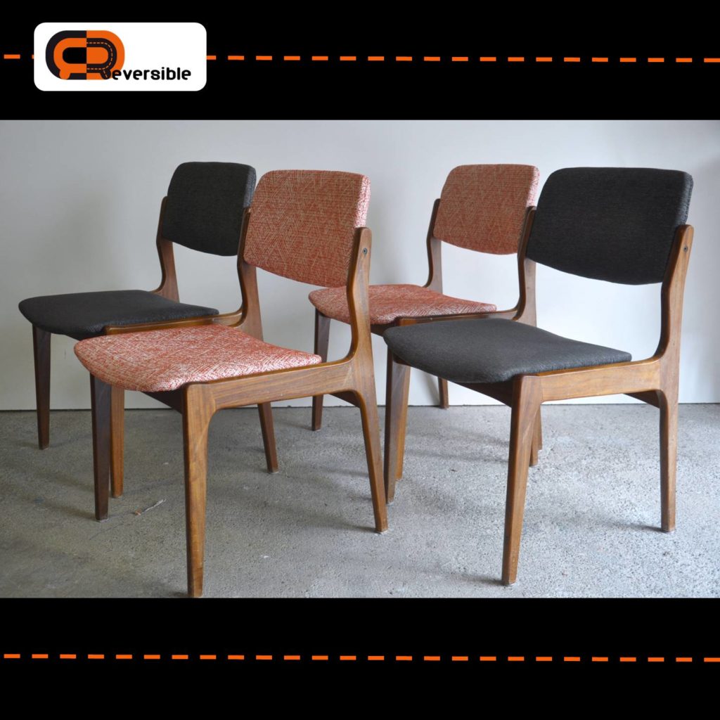 Chaise scandinave tissu casal